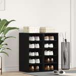 Casa si Gradina - Mobilier - Organizare si depozitare - Organizator incaltaminte - Dulap pentru pantofi 2 piese Negru Stejar 32x35x70 cm Lemn procesat - Infinity.ro