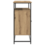 Casa si Gradina - Mobilier - Comode si corpuri - Comode - Dulap, stejar artizanal, 100x35x80 cm, lemn prelucrat si otel - Infinity.ro