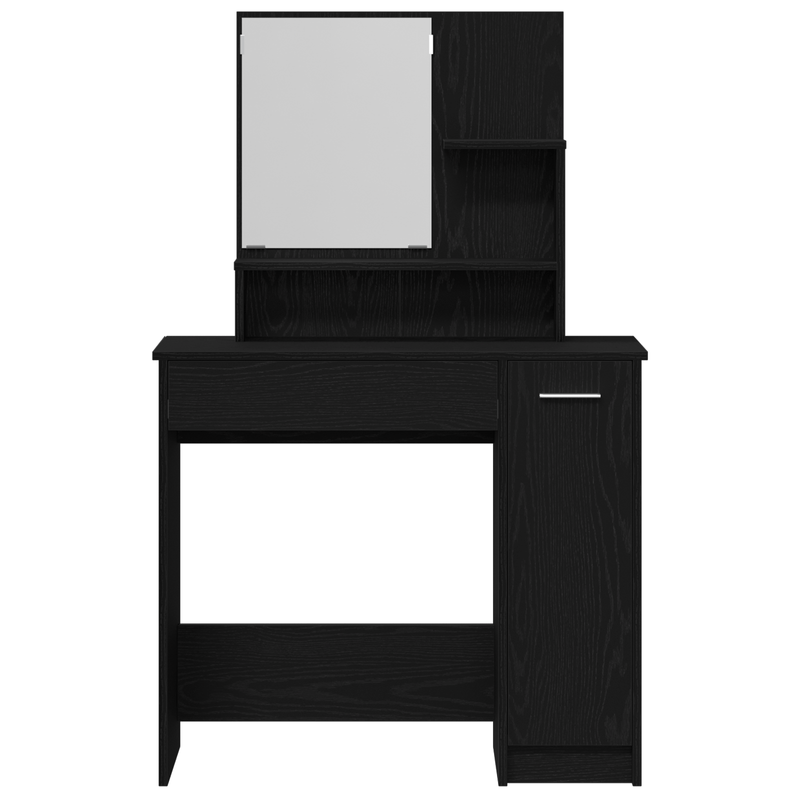 Casa si Gradina - Mobilier - Comode si corpuri - Masute de toaleta - Masuta de toaleta cu oglinda, stejar negru, 86.5x35x136 cm - Infinity.ro