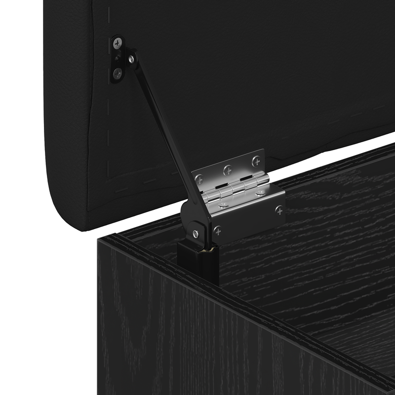 Casa si Gradina - Mobilier - Canapele si coltare - Banchete - Banca de depozitare  Negru Stejar 60x40x45 cm Lemn prelucrat - Infinity.ro