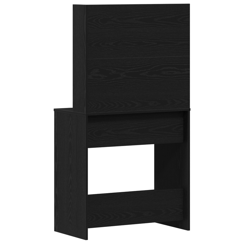 Casa si Gradina - Mobilier - Comode si corpuri - Masute de toaleta - Masa de toaleta LED in Stejar Negru - 74.5x40x141 cm, din Lemn Prelucrat - Infinity.ro