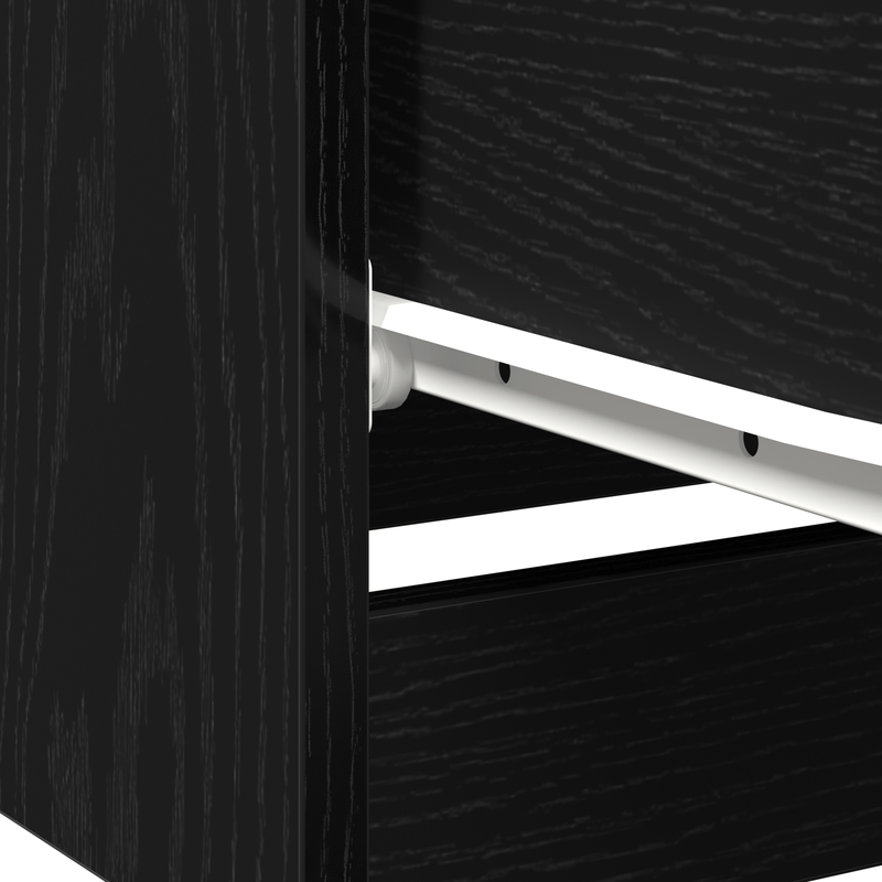 Casa si Gradina - Mobilier - Comode si corpuri - Noptiere - Noptieras 2 piese Stejar Negru 40x65x65 cm Fabricat din Lemn Prelucrat - Infinity.ro