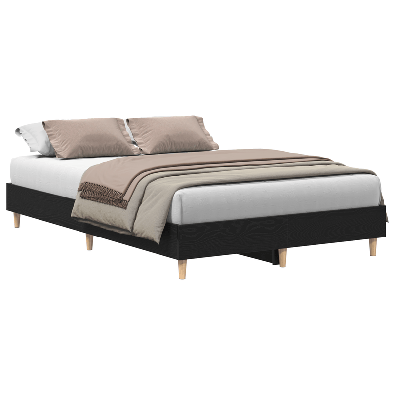 Casa si Gradina - Mobilier - Paturi si accesorii - Paturi - Cadru de pat, 120x190 cm, stejar negru, lemn prelucrat - Infinity.ro