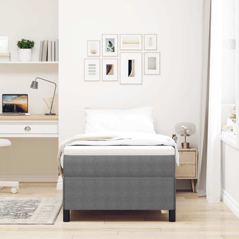 Casa si Gradina - Mobilier - Paturi si accesorii - Paturi - Cadru de pat, gri deschis, 80x200 cm, velur - Infinity.ro