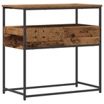 Casa si Gradina - Mobilier - Comode si corpuri - Console - Masuta consola, lemn vechi, 75x40x75 cm, lemn prelucrat si otel - Infinity.ro