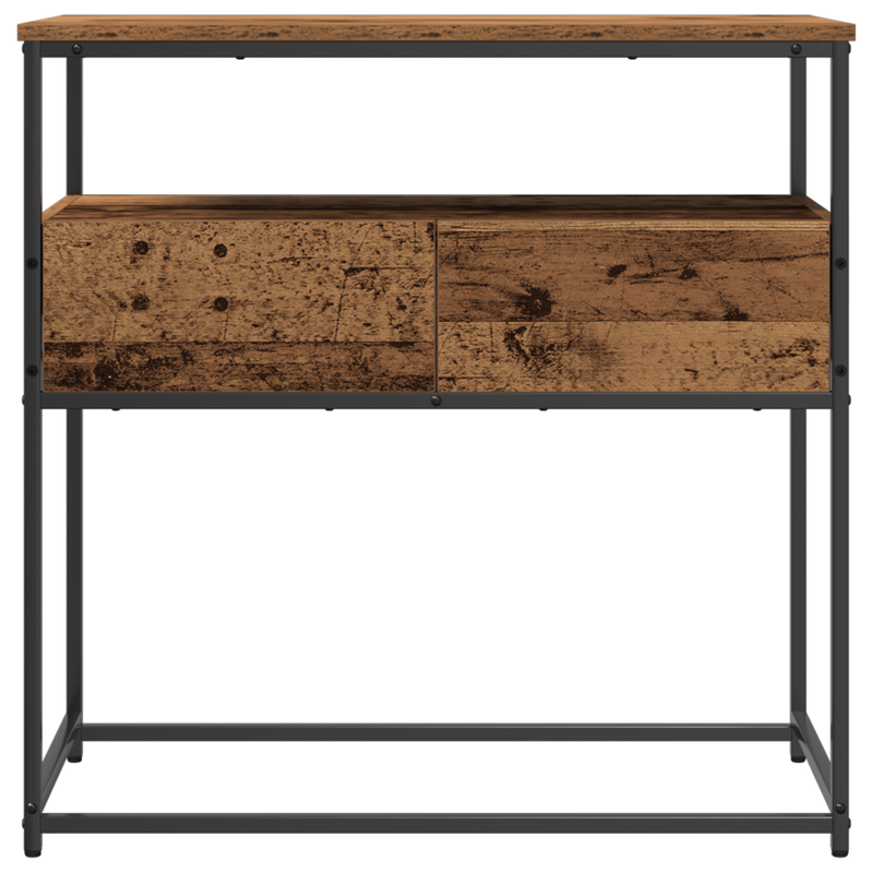 Casa si Gradina - Mobilier - Comode si corpuri - Console - Masuta consola, lemn vechi, 75x40x75 cm, lemn prelucrat si otel - Infinity.ro