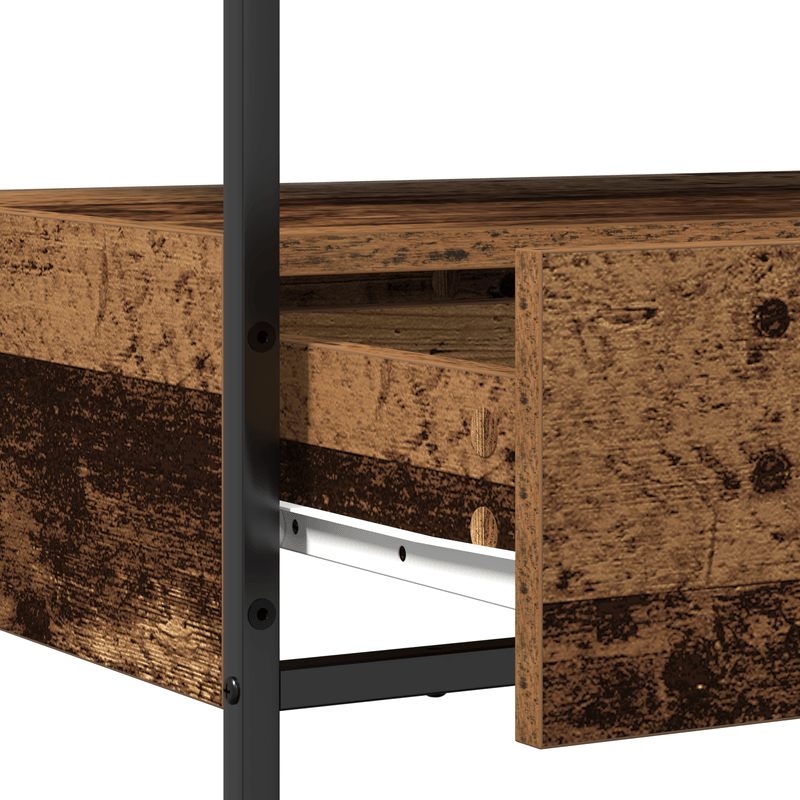 Casa si Gradina - Mobilier - Comode si corpuri - Console - Masuta consola, lemn vechi, 75x40x75 cm, lemn prelucrat si otel - Infinity.ro