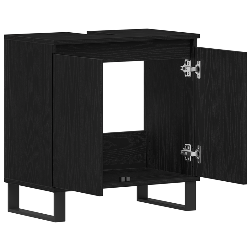 Casa si Gradina - Mobilier - Mobilier baie - Comode baie - Dulap chiuveta de baie, stejar negru 58x33x60 cm lemn prelucrat - Infinity.ro