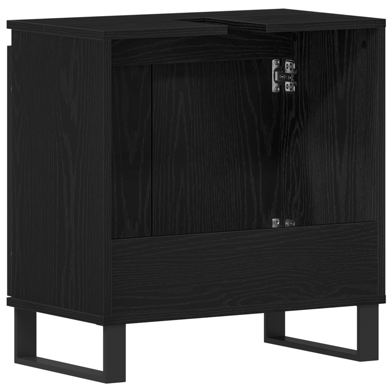 Casa si Gradina - Mobilier - Mobilier baie - Comode baie - Dulap chiuveta de baie, stejar negru 58x33x60 cm lemn prelucrat - Infinity.ro