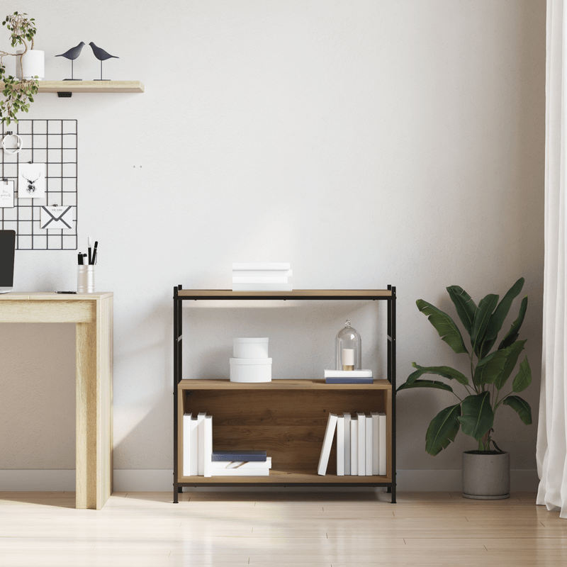 Casa si Gradina - Mobilier - Biblioteci si rafturi - Biblioteci - Biblioteca, stejar artizanal, 80x30x78,5 cm, lemn prelucrat - Infinity.ro