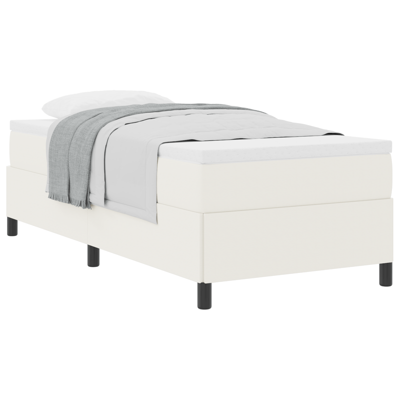 Casa si Gradina - Mobilier - Paturi si accesorii - Paturi - Cadru de pat, crem, 90x2190 cm, velur - Infinity.ro