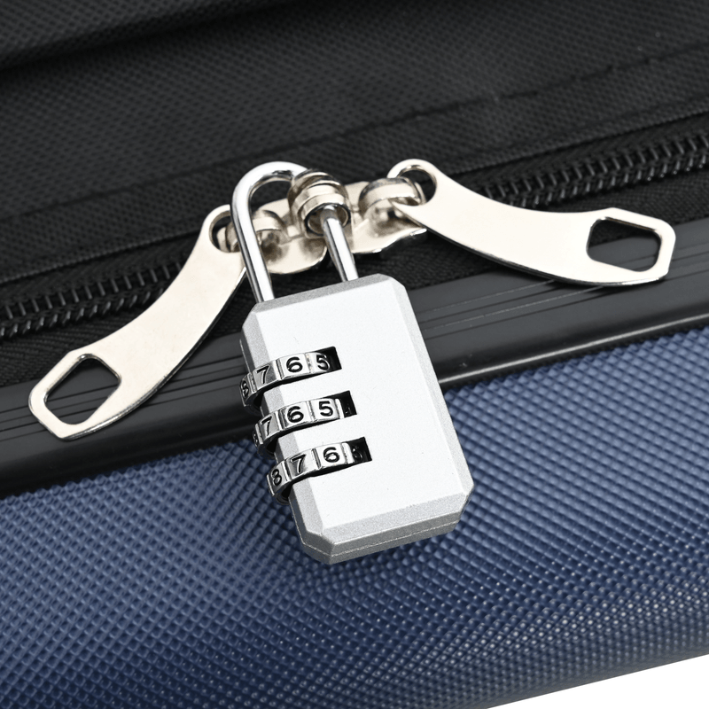 Sport si Outdoor - Articole de voiaj - Genti voiaj - Valiza pliabila cu carcasa tare 24'' Albastru inchis 43x27x66 cm ABS - Infinity.ro