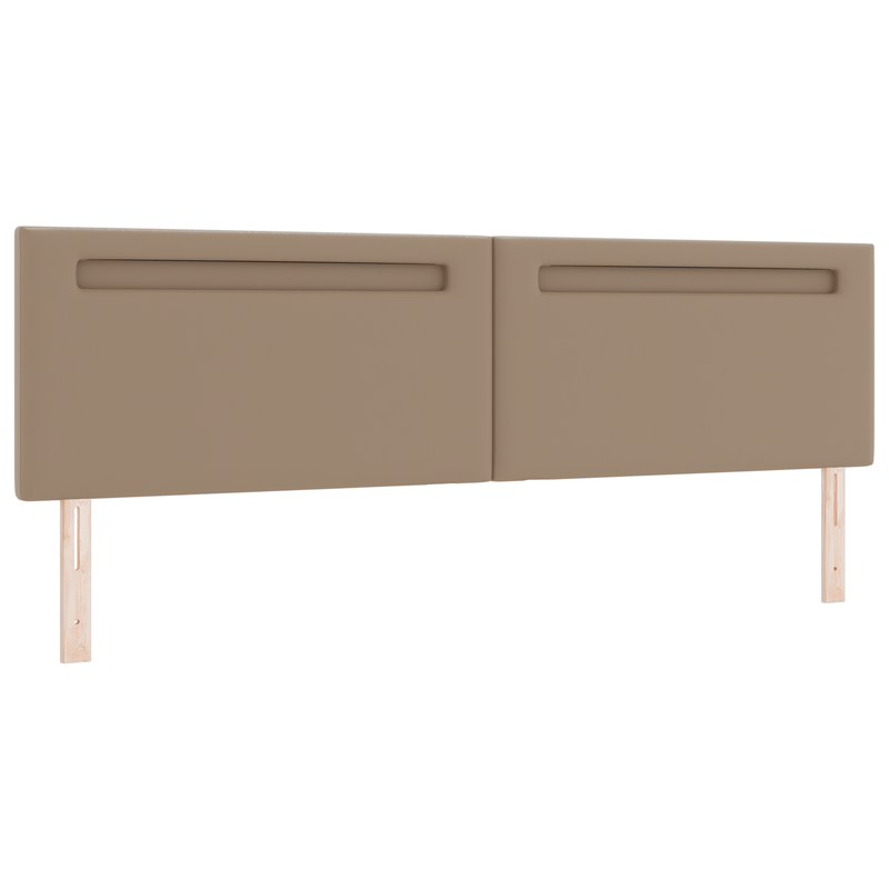 Casa si Gradina - Mobilier - Paturi si accesorii - Accesorii paturi - Tablie de pat design simplu cappuccino 200 cm piele ecologica - Infinity.ro