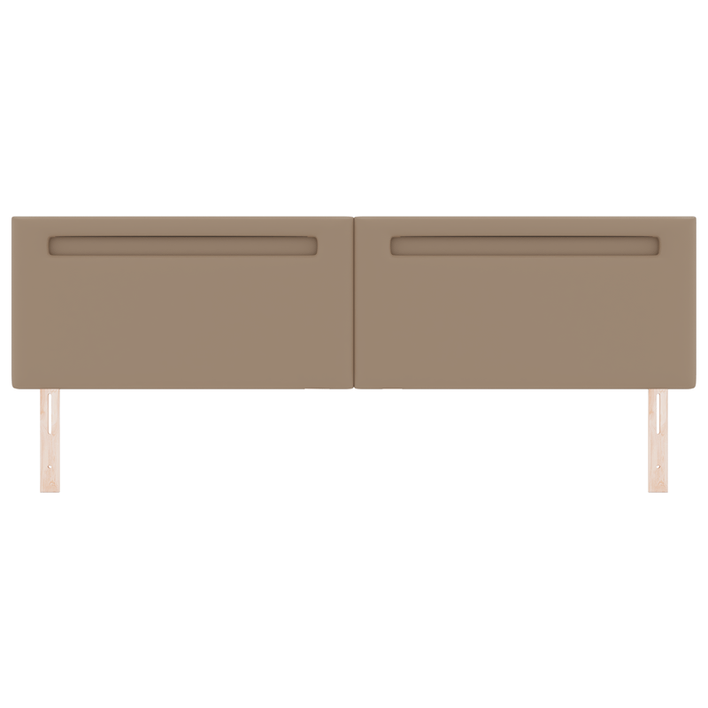 Casa si Gradina - Mobilier - Paturi si accesorii - Accesorii paturi - Tablie de pat design simplu cappuccino 200 cm piele ecologica - Infinity.ro