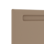 Casa si Gradina - Mobilier - Paturi si accesorii - Accesorii paturi - Tablie de pat design simplu cappuccino 200 cm piele ecologica - Infinity.ro