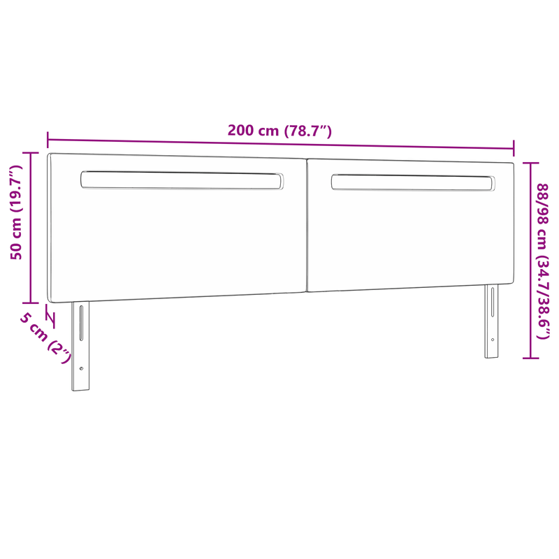 Casa si Gradina - Mobilier - Paturi si accesorii - Accesorii paturi - Tablie de pat design simplu cappuccino 200 cm piele ecologica - Infinity.ro