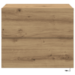 Casa si Gradina - Mobilier - Comode si corpuri - Noptiere - Noptiere cu LED-uri, de perete, 2 buc., stejar artizanal - Infinity.ro