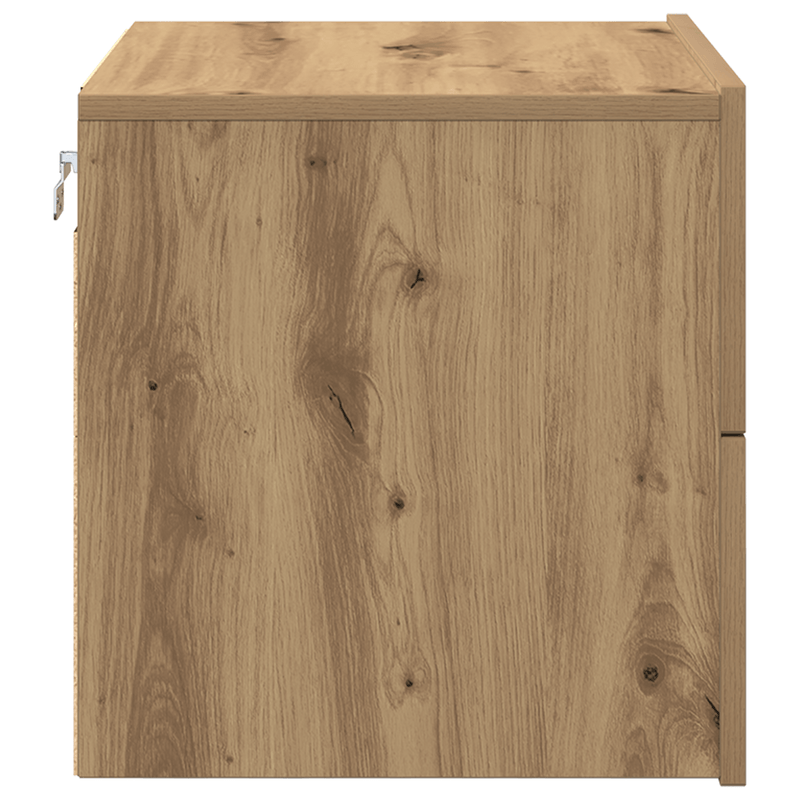 Casa si Gradina - Mobilier - Comode si corpuri - Noptiere - Noptiere cu LED-uri, de perete, 2 buc., stejar artizanal - Infinity.ro