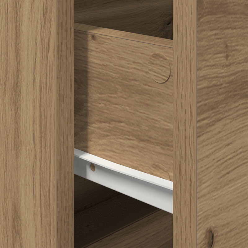 Casa si Gradina - Mobilier - Comode si corpuri - Noptiere - Noptiere cu LED-uri, de perete, 2 buc., stejar artizanal - Infinity.ro