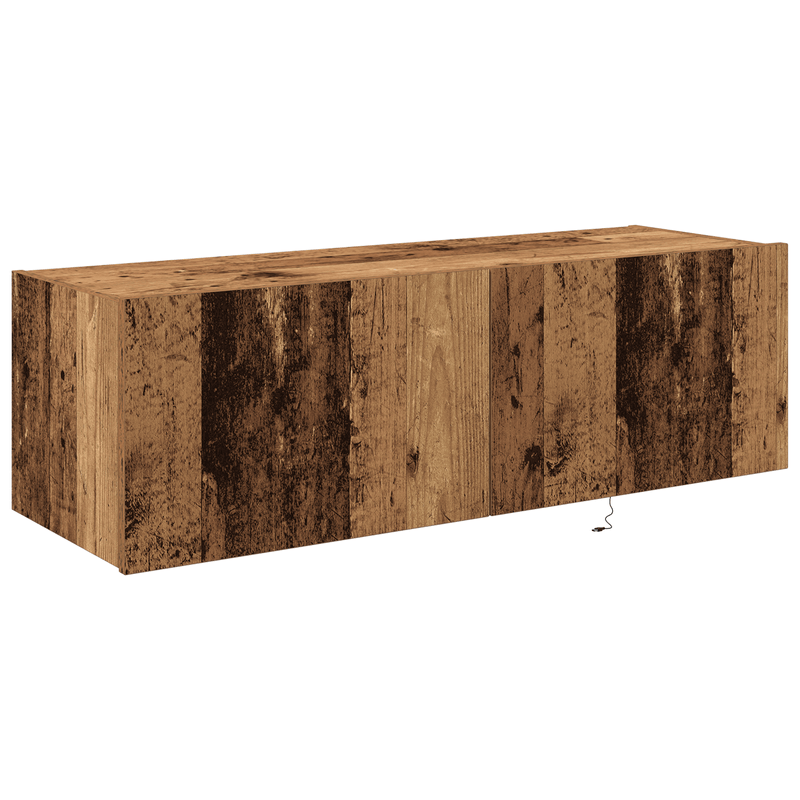 Casa si Gradina - Mobilier - Comode si corpuri - Comode - Dulap de perete cu LED-uri, lemn vechi, 100x35x31 cm - Infinity.ro