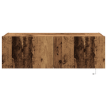 Casa si Gradina - Mobilier - Comode si corpuri - Comode - Dulap de perete cu LED-uri, lemn vechi, 100x35x31 cm - Infinity.ro