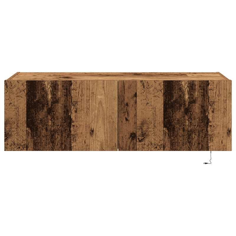 Casa si Gradina - Mobilier - Comode si corpuri - Comode - Dulap de perete cu LED-uri, lemn vechi, 100x35x31 cm - Infinity.ro