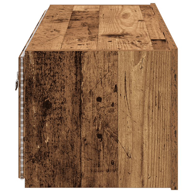Casa si Gradina - Mobilier - Comode si corpuri - Comode - Dulap de perete cu LED-uri, lemn vechi, 100x35x31 cm - Infinity.ro