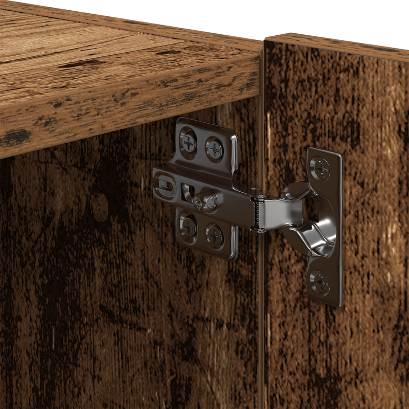 Casa si Gradina - Mobilier - Comode si corpuri - Comode - Dulap de perete cu LED-uri, lemn vechi, 100x35x31 cm - Infinity.ro