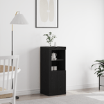 Casa si Gradina - Mobilier - Comode si corpuri - Comode - Dulap cu lumini LED, stejar negru, 41x37x100 cm - Infinity.ro