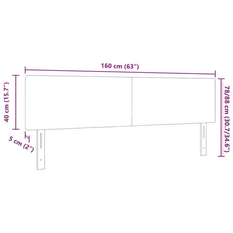Casa si Gradina - Mobilier - Paturi si accesorii - Accesorii paturi - Tablie de pat design simplu, gri deschis, 160 cm, velur - Infinity.ro