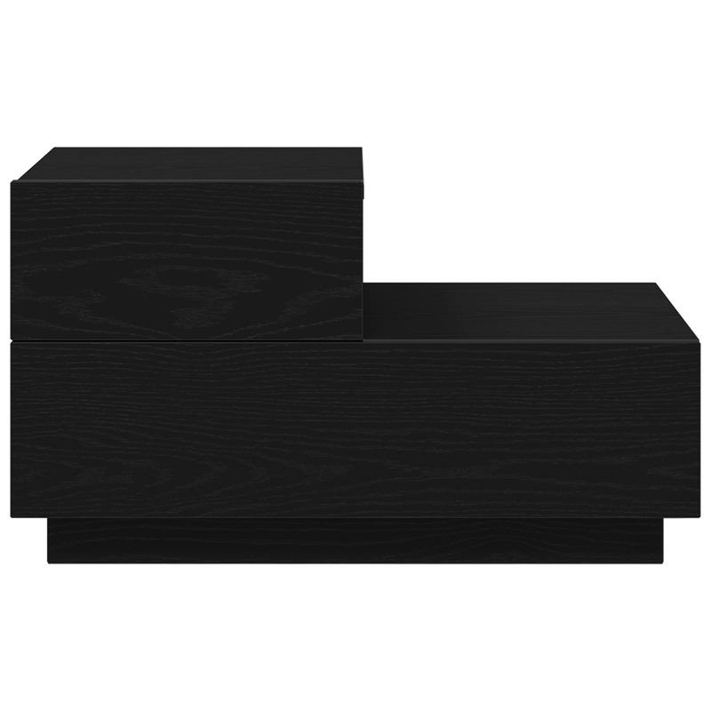 Casa si Gradina - Mobilier - Comode si corpuri - Noptiere - Noptiera cu LED-uri, stejar negru, 100x36x49 cm - Infinity.ro