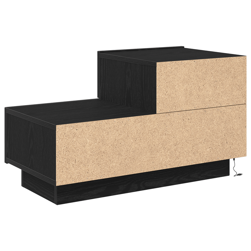 Casa si Gradina - Mobilier - Comode si corpuri - Noptiere - Noptiera cu LED-uri, stejar negru, 100x36x49 cm - Infinity.ro