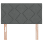 Casa si Gradina - Mobilier - Paturi si accesorii - Accesorii paturi - Tablie de pat model romboidal gri inchis 80 cm textil - Infinity.ro