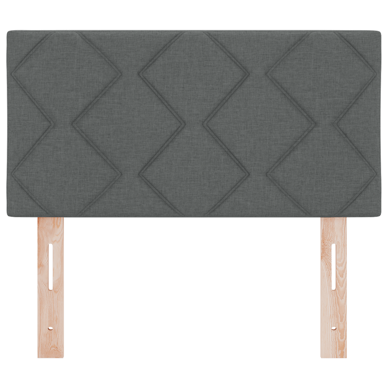 Casa si Gradina - Mobilier - Paturi si accesorii - Accesorii paturi - Tablie de pat model romboidal gri inchis 80 cm textil - Infinity.ro