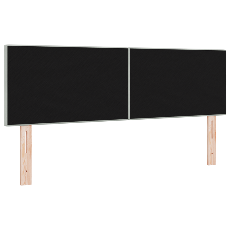 Casa si Gradina - Mobilier - Paturi si accesorii - Accesorii paturi - Tablie de pat cu nasturi gri deschis 140 cm catifea - Infinity.ro