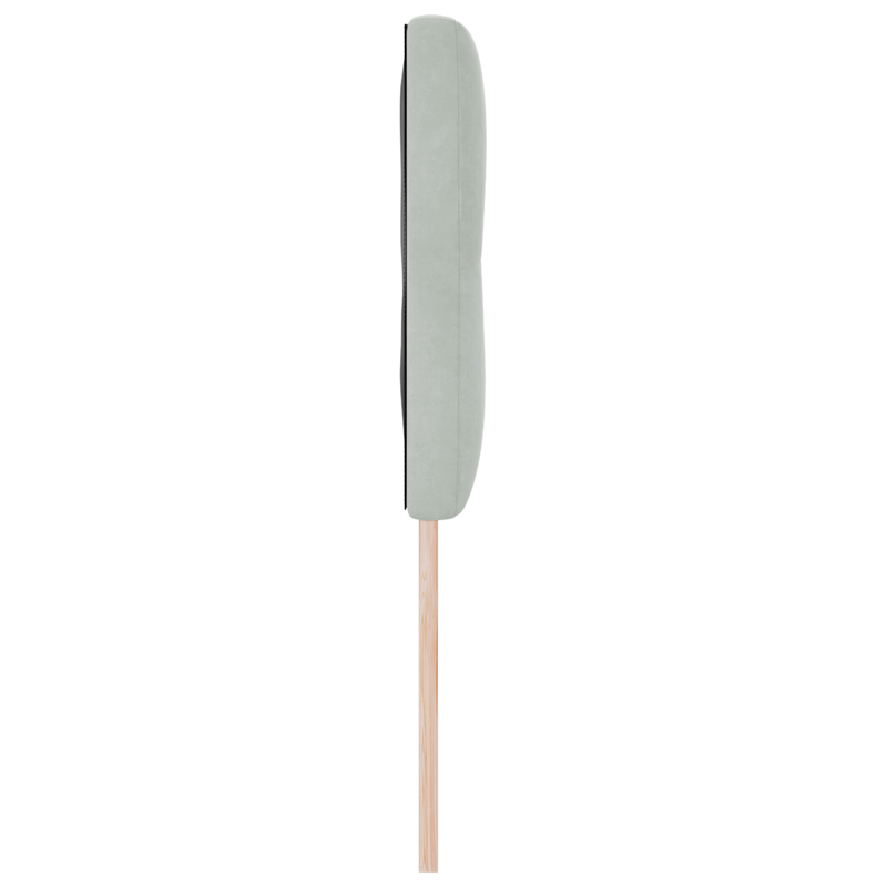 Casa si Gradina - Mobilier - Paturi si accesorii - Accesorii paturi - Tablie de pat cu nasturi gri deschis 140 cm catifea - Infinity.ro