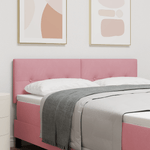 Casa si Gradina - Mobilier - Paturi si accesorii - Accesorii paturi - Tablie de pat cu nasturi roz 160 cm catifea - Infinity.ro