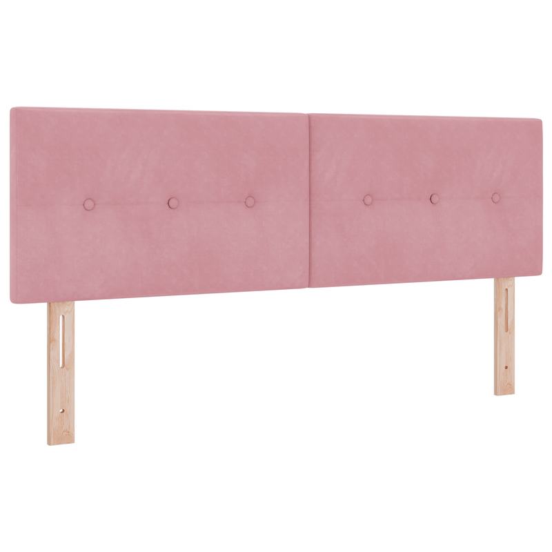 Casa si Gradina - Mobilier - Paturi si accesorii - Accesorii paturi - Tablie de pat cu nasturi roz 160 cm catifea - Infinity.ro