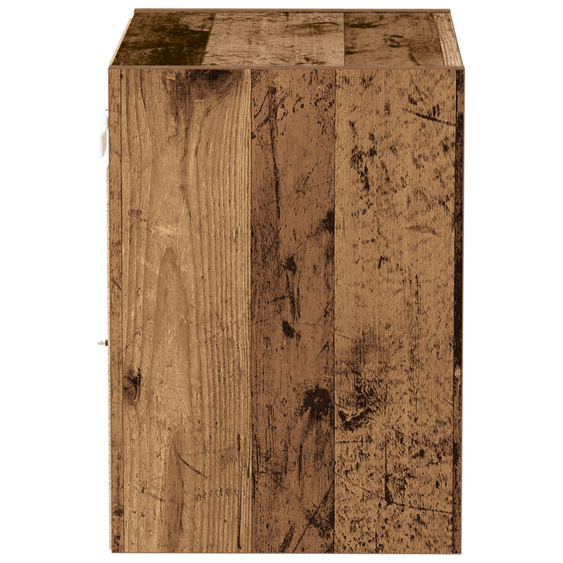 Casa si Gradina - Mobilier - Biblioteci si rafturi - Rafturi - Raft suspendat, 2 buc., lemn vechi, 40x28,5x40 cm, lemn - Infinity.ro