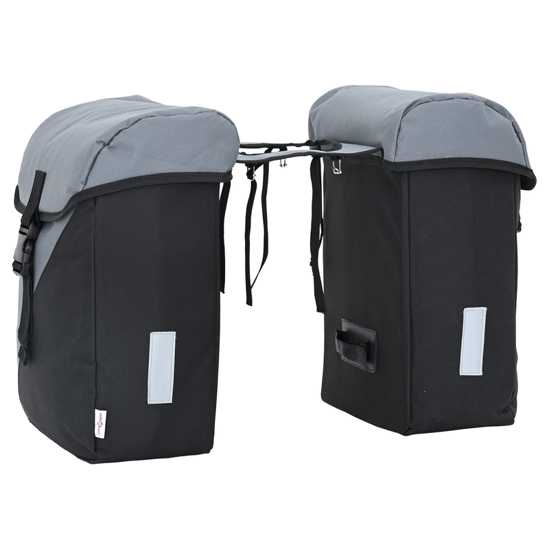 Sport si Outdoor - Ciclism - Accesorii pentru biciclete - Cosuri si portbagaje biciclete - Geanta de bicicleta cu doua genti 35L gri - Infinity.ro