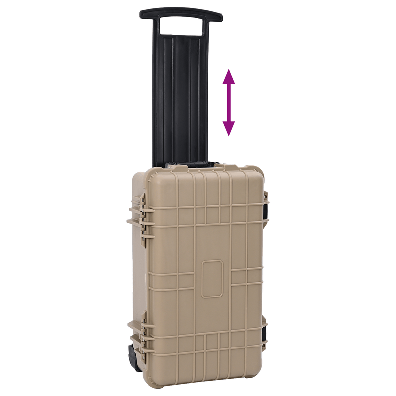 TV, Audio-Video si Foto - Aparate foto si accesorii - Accesorii foto si video - Alte accesorii foto & video - Caz rigid cu roti de protectie , cu maner de tragere Bej - Infinity.ro