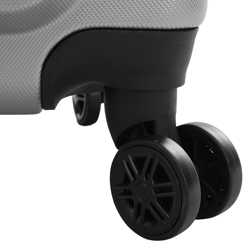 Sport si Outdoor - Articole de voiaj - Genti voiaj - Set de valize 3 piese carcasa rigida argintie 20'' 24'' 28'' ABS - Infinity.ro