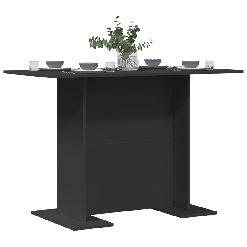 Casa si Gradina - Mobilier - Mese si birouri - Mese bucatarie si dining - Masa de dining Negru 100x60x75 cm din lemn compus - Infinity.ro