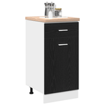 Casa si Gradina - Mobilier - Comode si corpuri - Corpuri bucatarie - Dulap cu Sertar Inferior - Stejar Negru, 40x46x81.5 cm, Fabricat din Lemn Prelucrat - Infinity.ro