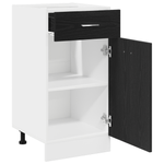 Casa si Gradina - Mobilier - Comode si corpuri - Corpuri bucatarie - Dulap cu Sertar Inferior - Stejar Negru, 40x46x81.5 cm, Fabricat din Lemn Prelucrat - Infinity.ro