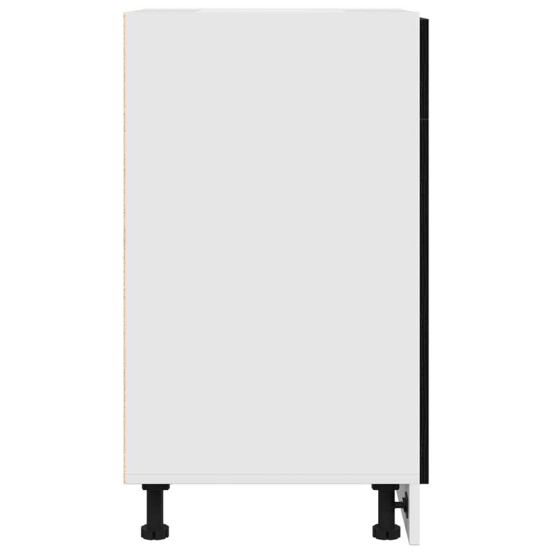 Casa si Gradina - Mobilier - Comode si corpuri - Corpuri bucatarie - Dulap cu Sertar Inferior - Stejar Negru, 40x46x81.5 cm, Fabricat din Lemn Prelucrat - Infinity.ro