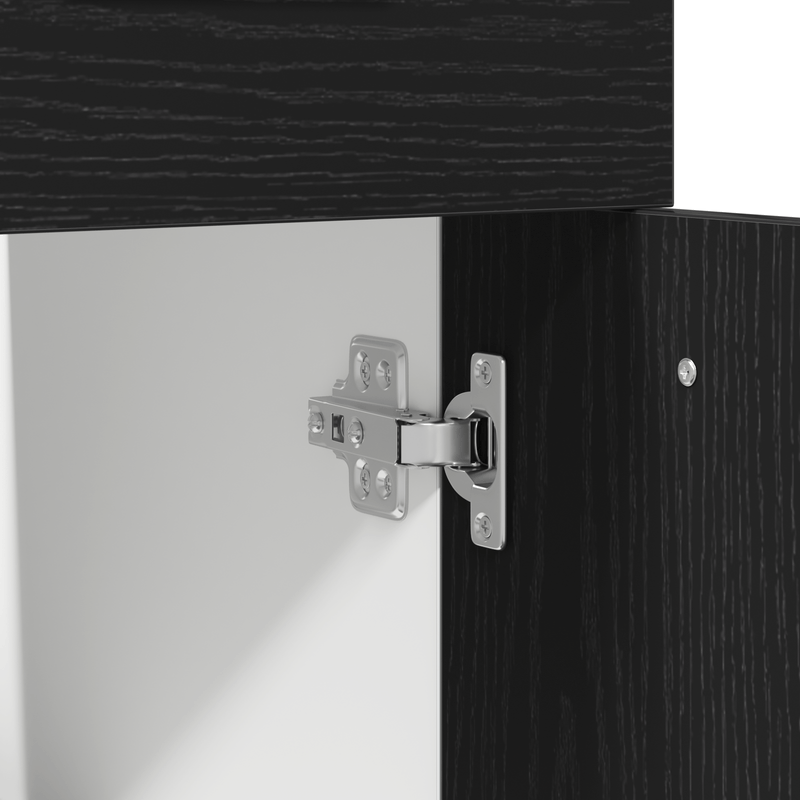 Casa si Gradina - Mobilier - Comode si corpuri - Corpuri bucatarie - Dulap cu Sertar Inferior - Stejar Negru, 40x46x81.5 cm, Fabricat din Lemn Prelucrat - Infinity.ro