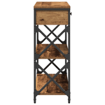 Casa si Gradina - Mobilier - Comode si corpuri - Console - Masa consola, lemn vechi, 75x28x75 cm, lemn prelucrat si otel - Infinity.ro