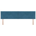 Casa si Gradina - Mobilier - Paturi si accesorii - Accesorii paturi - Tablie de pat model romboidal albastru inchis 180 cm catifea - Infinity.ro