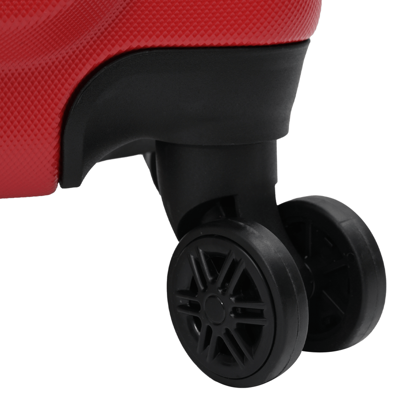 Sport si Outdoor - Articole de voiaj - Genti voiaj - Set valize 3 pcs Carcasa Dura Rosie 20” 24” 28” ABS - Infinity.ro